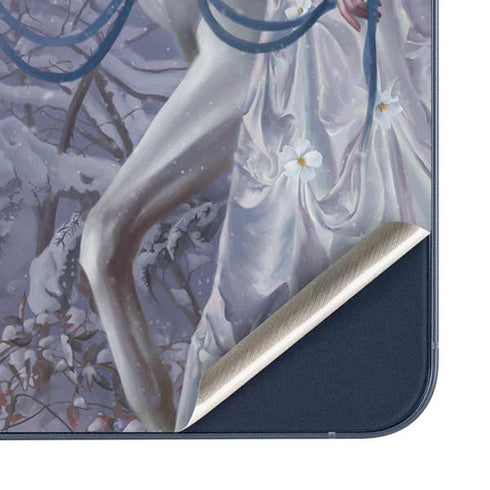 Fairy with Horse in Snow by Nene Thomas Galaxy A35 5G Skin